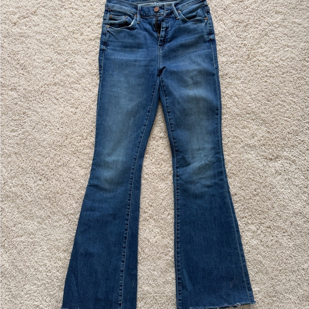 MOTHER Dark Blue Flare Jeans